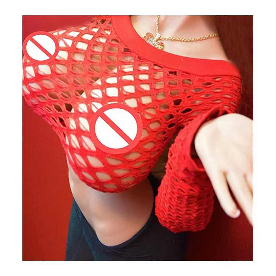 TPE Silicone Sex Doll Lifelike Women Torso Life Size for Men Built in Metal Skeleton Male Sex Doll Tan Skin Adult Big Breast Sex