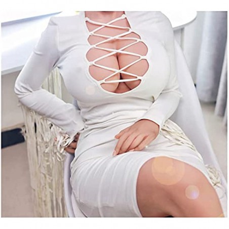 AILEGOOD 5.28FT Natural Colours Sex Doll Sex Dolls Silicone Doll Full Body Sex Life Size Men Full Body Doll Sexy with Feet Standing Adult Sex Doll Dolls for Men Sex