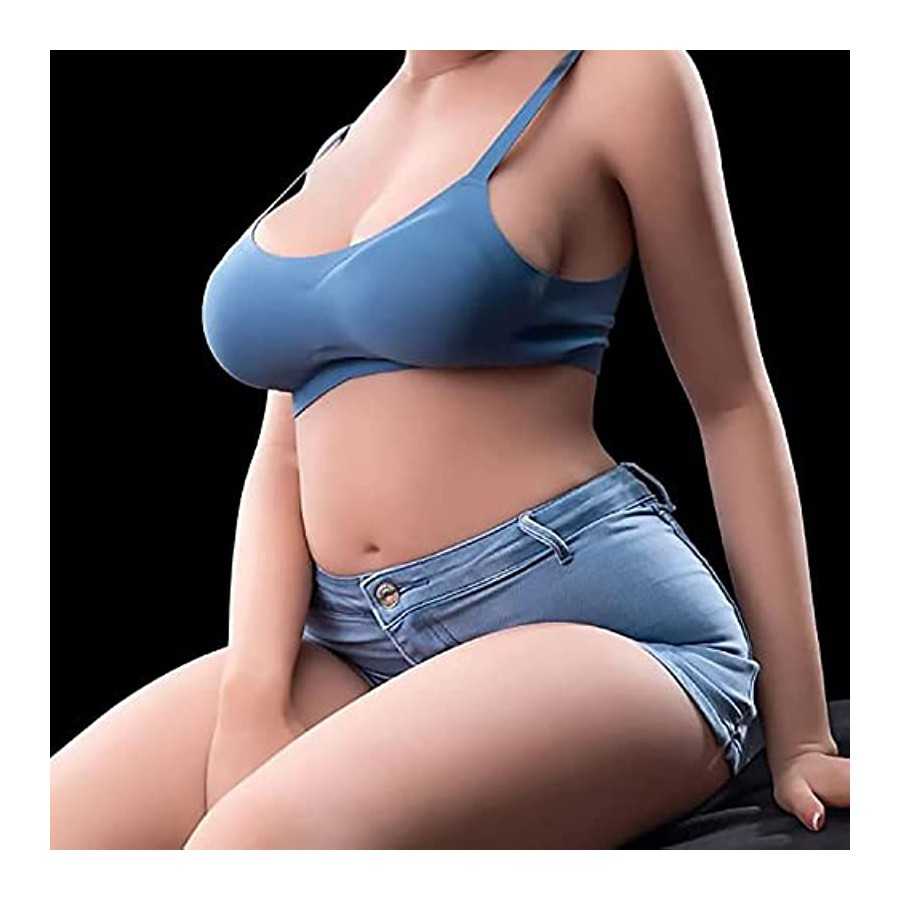 5 Ft Full Body Sex Doll Sex Dolls for Men Sex dollsforman Full Size TPE Solid Silicone Sex Dolls with Standing Feet Built-in Met