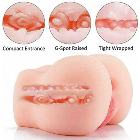 Daomo 11LB Sex Doll Male Pocket Pussy Realistic Fat Butt Sexc Toy with Sexy Vagina and Anal, Dual Channels Female Torso Hip Love