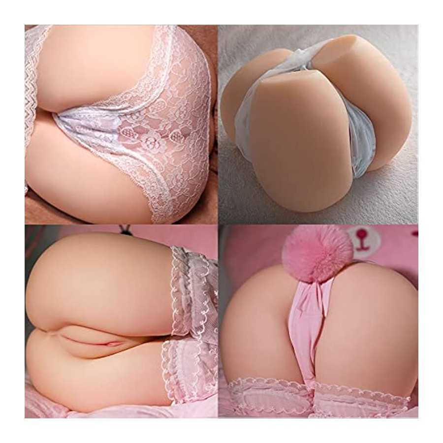 Daomo 11LB Sex Doll Male Pocket Pussy Realistic Fat Butt Sexc Toy with Sexy Vagina and Anal, Dual Channels Female Torso Hip Love