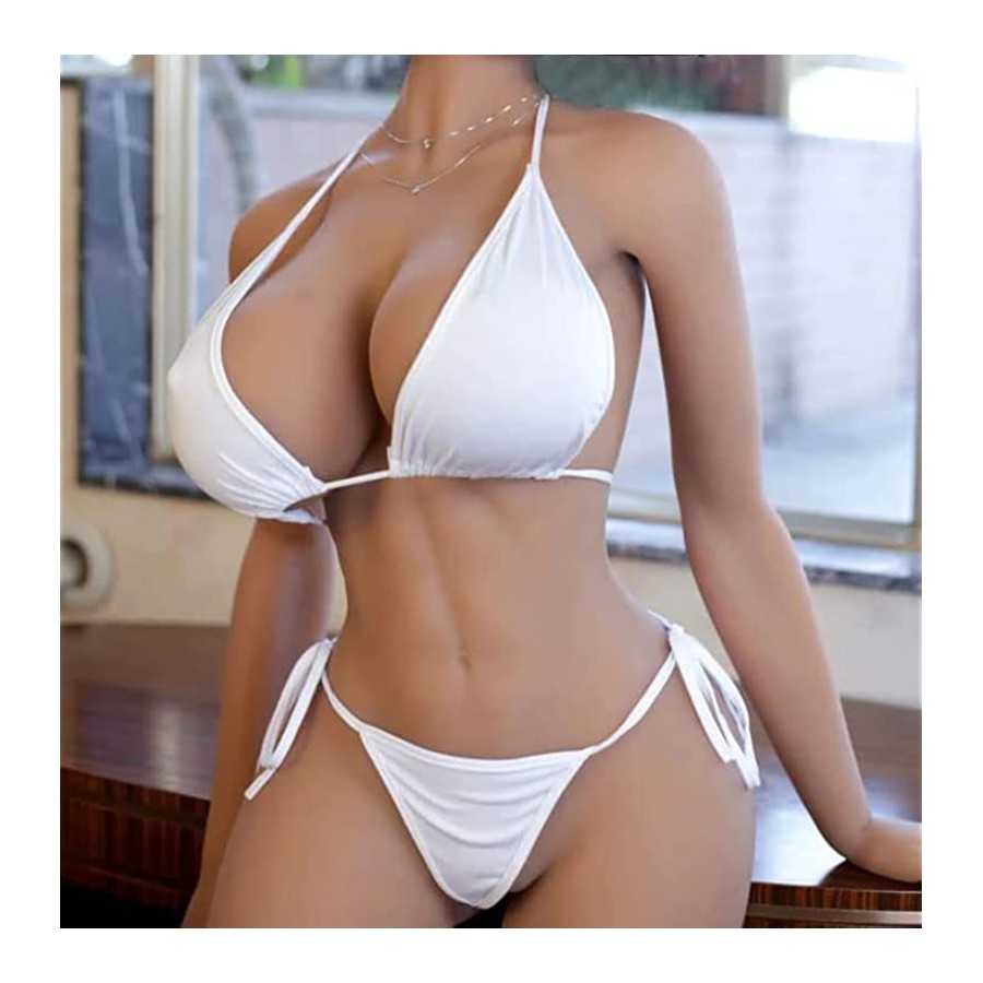5.18Ft Silicone Sex Doll with Big Breasts Men Sex Doll Women Torso Life Size for Men TPE Sex Doll Adult Sex Dolls Lifelike Love 