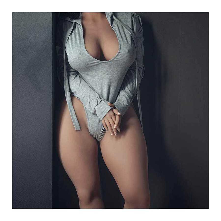 Realistic Sex Doll Flexible Body and Legs, Tight Vagina Anus Adult Big Boots Fat Ass Love Doll Solid Male Masturbation Sex Toy L