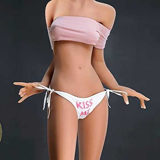 Soft TPE Silicone Sex Dolls Lifelike Sex Dolls Realistic Adult Women Torso Tan Skin Love Doll Life Size for Men Built in Metal S