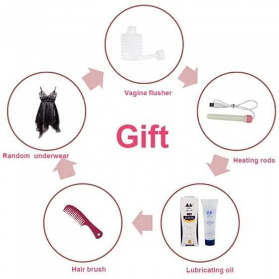 5.4FT Female Eros TPE Sex Doll for Male Sexy Adult Women's 3 in 1 Sex Play Doll with Vaginal Anal and Big Breast, Lifelike Full 