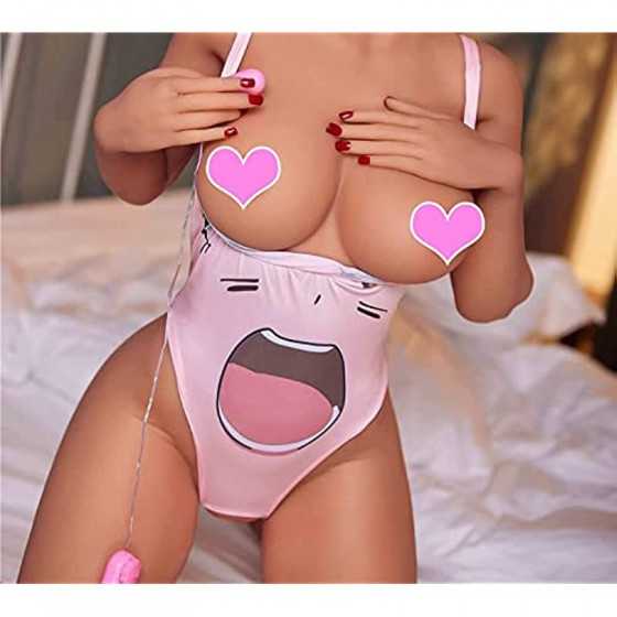 Full Size Sex Doll 5.2ft Silicone Doll Female Torso Life Size Sex Doll Male Masturbation Sex Toy Big Breast Sexy Doll Tan Skin