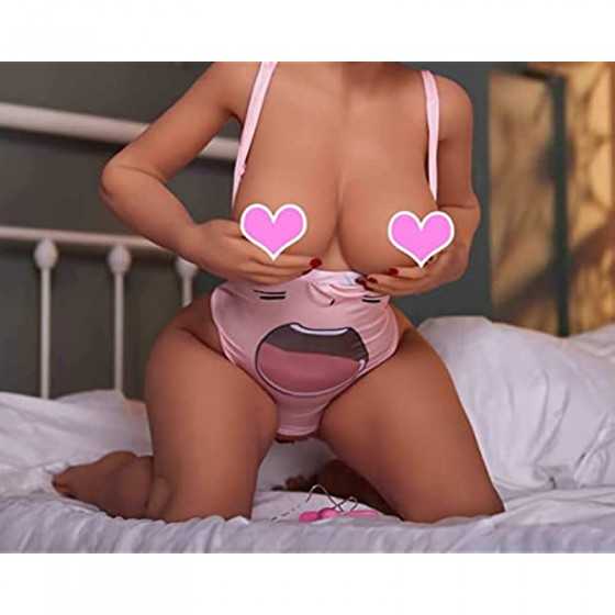 Full Size Sex Doll 5.2ft Silicone Doll Female Torso Life Size Sex Doll Male Masturbation Sex Toy Big Breast Sexy Doll Tan Skin