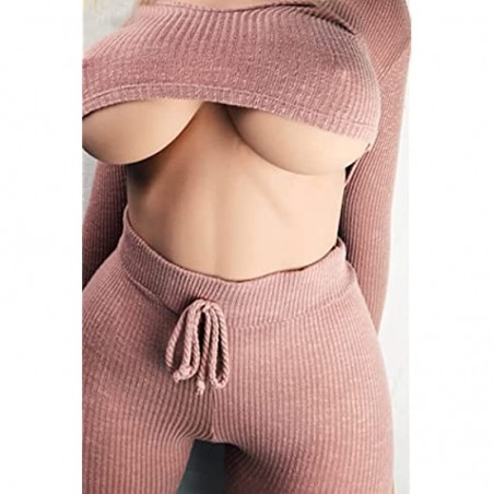 113LB TPE Full Size Sex Dolls with Big Soft Boobs Women's Torso Sex Doll Real Dolls Sex Life Size for Men Full Body Sex Dolls  Adult Sex Toys Love Doll with Metal Skeleton US Shipping
