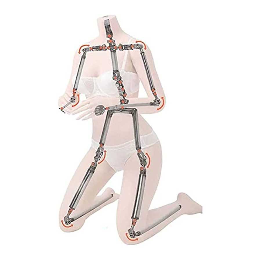 Realistic Full Body Silicone Love Doll with Large Chest and Buttocks, Flexible Joints, and Vagina and Anal Sex Doll Toys for Men