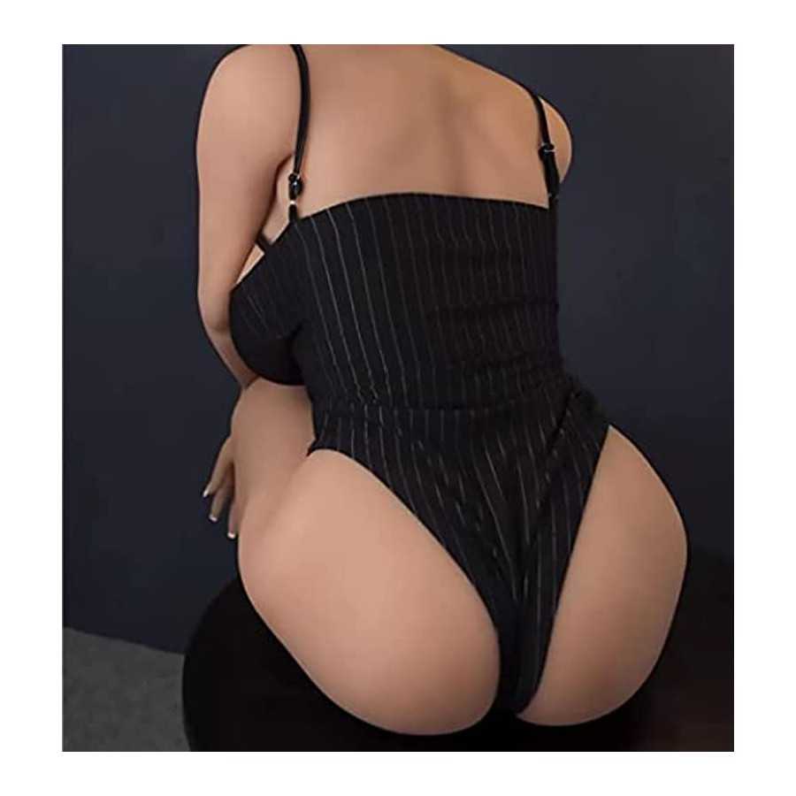 Brown Masturbator Sex Doll with Tight Anal Vagina Portable Butt Male Sex Toy for Men Masturbation Love Doll Silicone TPE Real Do