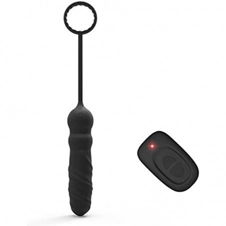 Prostate Massager Anal Vibrator with 10 Vibration Modes Remote Control Buttock Stimulator with Cock Ring Anal Plug Anal Sex Toys