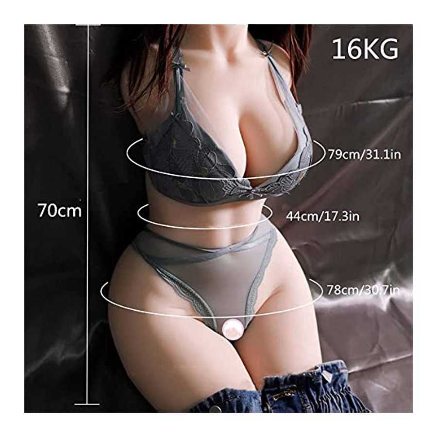35.27LB Life Size Sex Doll Male Masturbator, 3D Realistic Big Boobs Love Doll with Vagina Anus Pussy Sex Toy for Men Masturbatio