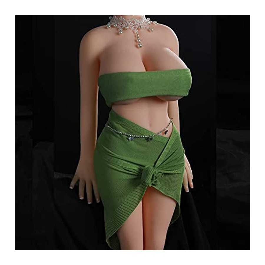 Big Breast Sex Doll Real Adult Male Sex Doll Full Size Metal Skeleton with Vagina and Anus Realistic Silicone Sex Toy, Male Mast