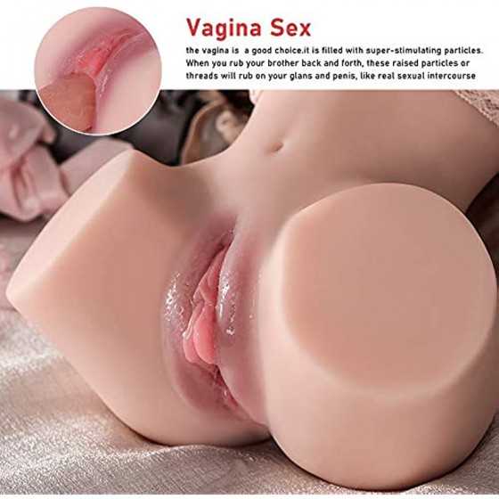 5.38lb Sex Doll Torso Male Masturbator - Jaspik Realistic Pussy Doll for Men, Female Sex Doll with Big Boobs and Tight Vaginal &