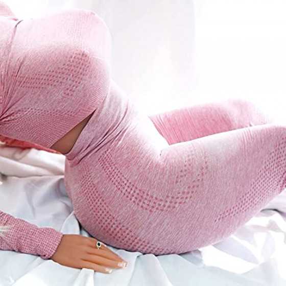 Full Size TPE Solid Silicone Sex Doll with Huge Butt and Boobs, Realistic Chest and Buttocks, and Metal Skeleton for Men's Mastu
