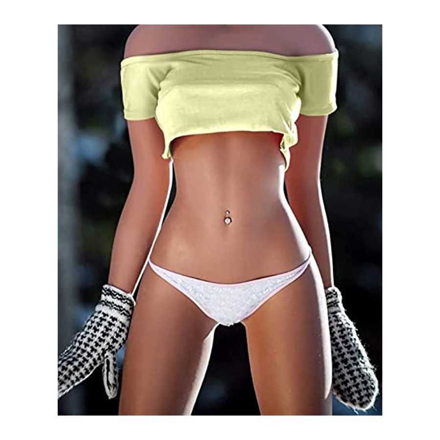 5.15FT Full Size TPE Sex Doll Full Body Life Size Sex Dolls for Men with 3 in 1 and Real Texture Vagina and Tight Anus, Love Sex