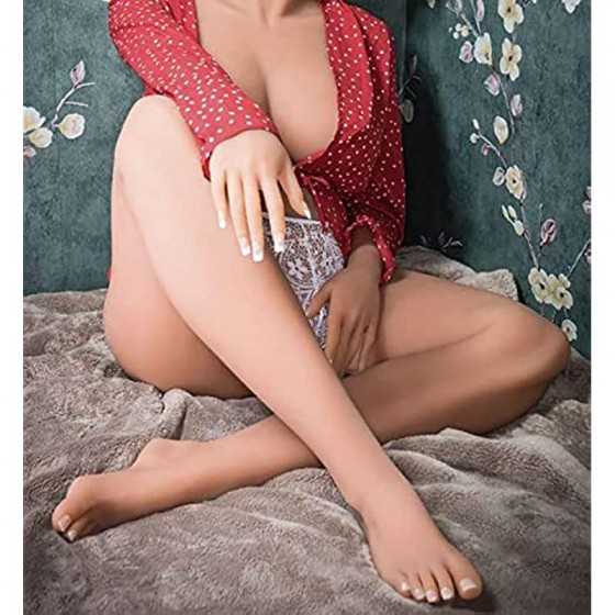 Life Size Sex Doll for Men Full Size Women Torso Big Breasts Adult Sex Toy Real Sex Doll Lifelike Man Sex Doll Full Body Tan Ski