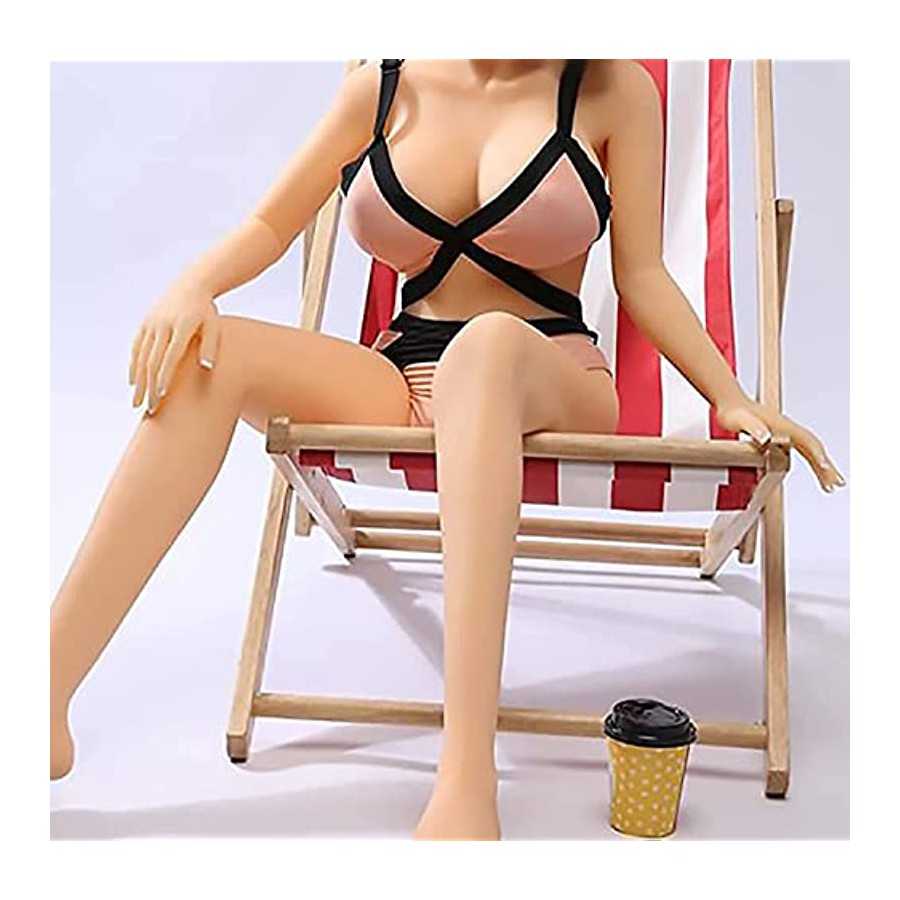 Full Life-Sized Sex Doll Male Masturbator Female Torso Body Doll,3 in 1 Jelly Big Breasts Tight Vaginal & Anal,3D Love Doll Adul