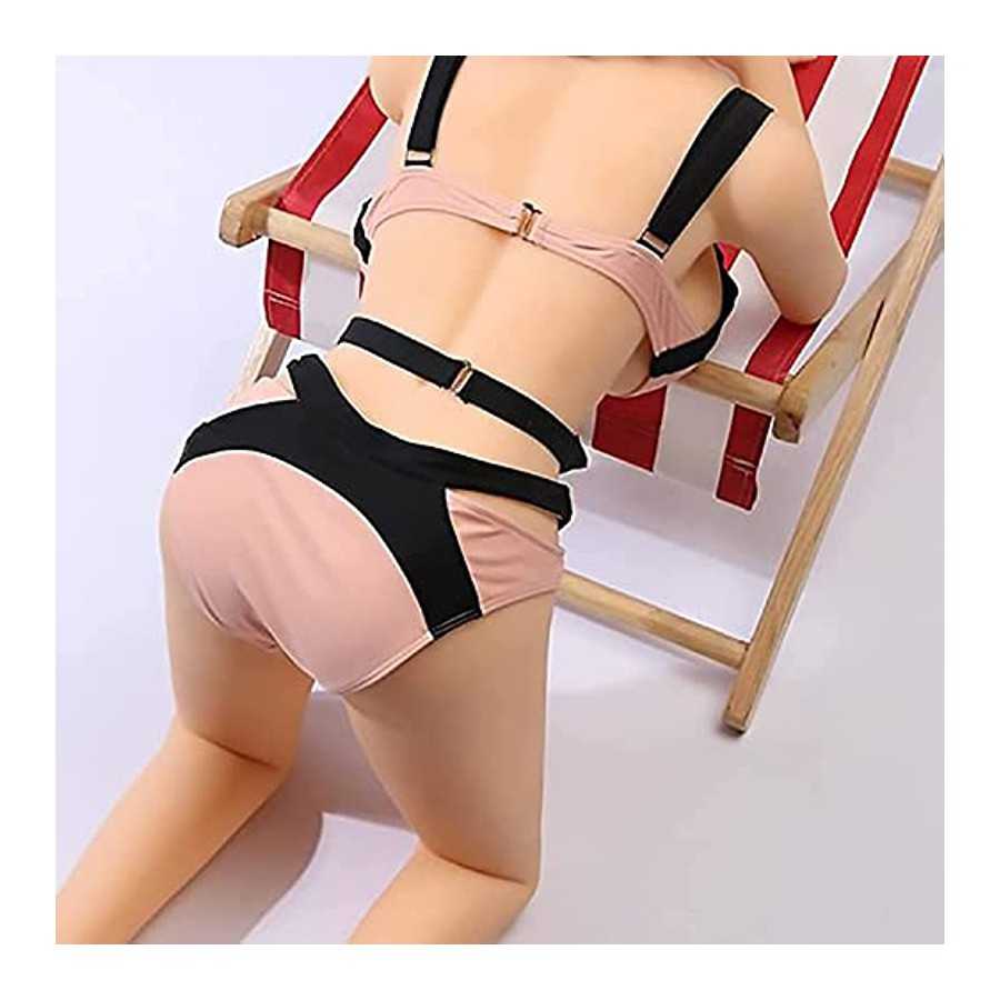 Full Life-Sized Sex Doll Male Masturbator Female Torso Body Doll,3 in 1 Jelly Big Breasts Tight Vaginal & Anal,3D Love Doll Adul