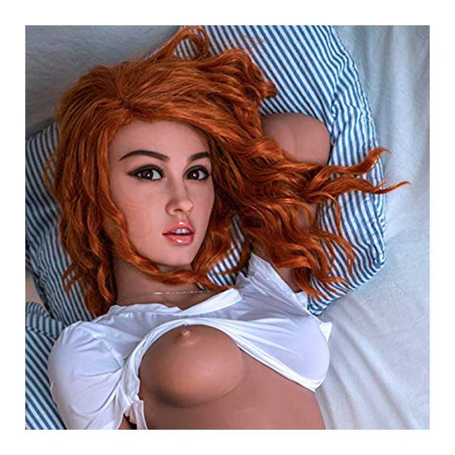 Male Masturbator Sex Doll Head Silicone Sex Realistic Face with Mouth Sex Stroker Adult Toys Love Dolls Head for Female Torso Ma