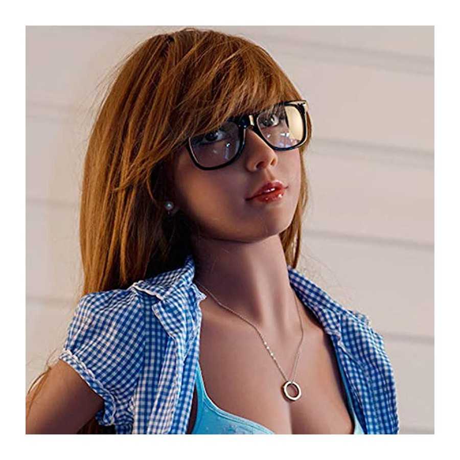 Brown Male Sex Doll Head with Realistic Face Love Doll Men Sex Dolls for Men Tight Oral for Female Masturbation Unisex Masturbat