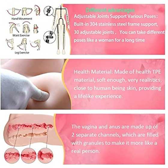 Sex Dolls TPE Silicone Sex Doll Full Body Sex Life Size Dolls for Women Full Body Sex Dolls Adult Famale Torso Dolls Full Size M