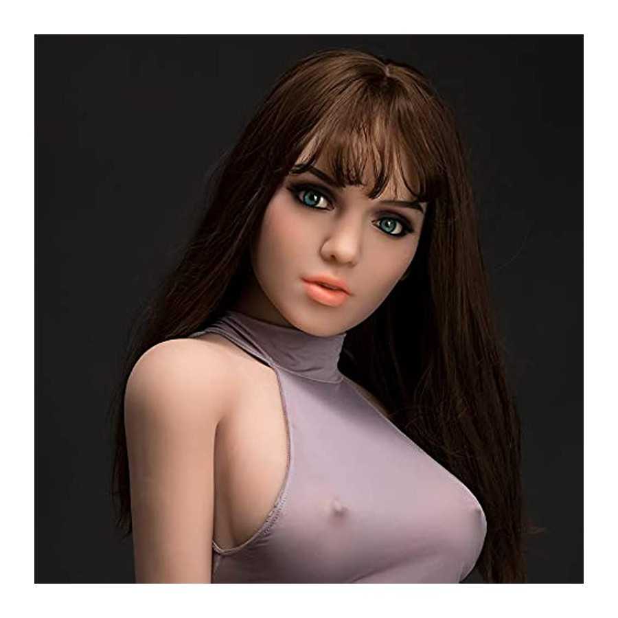Sex Doll Head Male Masturbator with Realistic Women Face Masturbator Silicone Love Doll Pussy Ass Male Sex Toy for Men Masturbat