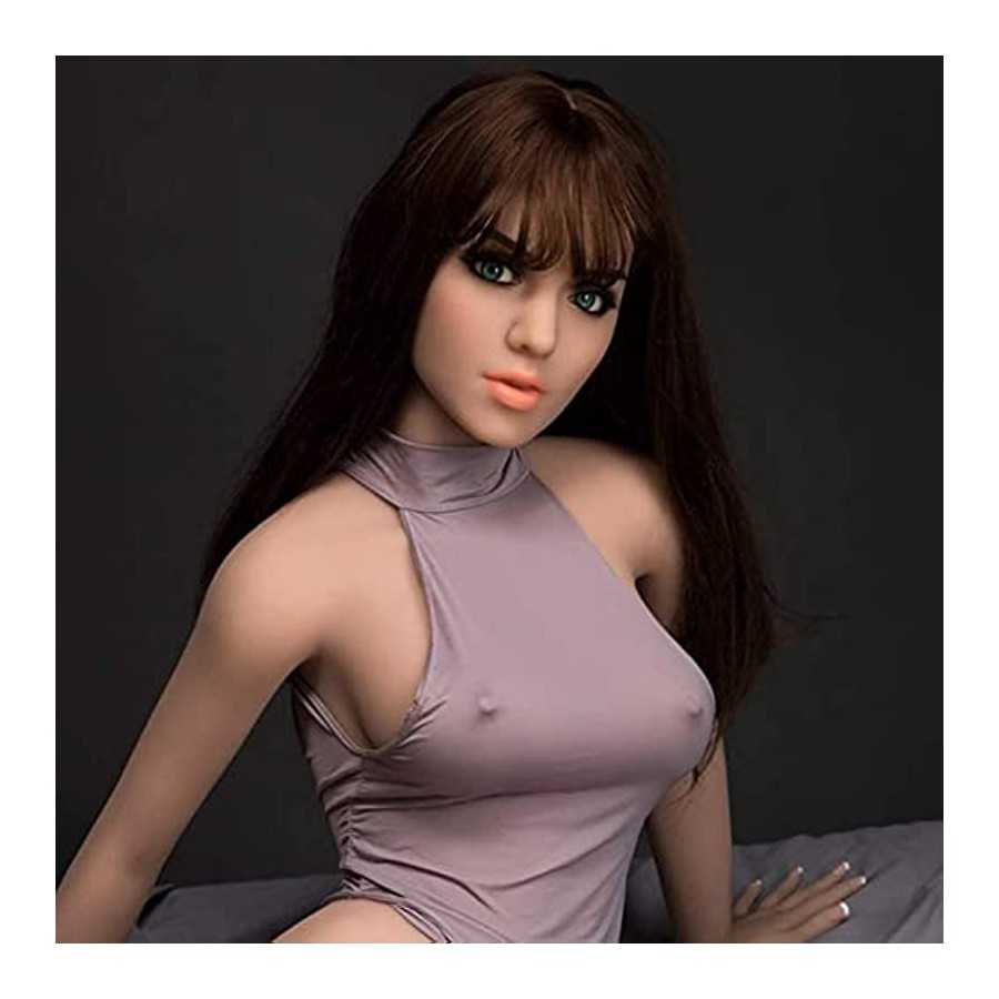 Sex Doll Head with Realistic Mouth with 3D Realistic Textured for Oral Sex,Wheat Skin,7lb Lifelike Male Masturbators Adult Sex T