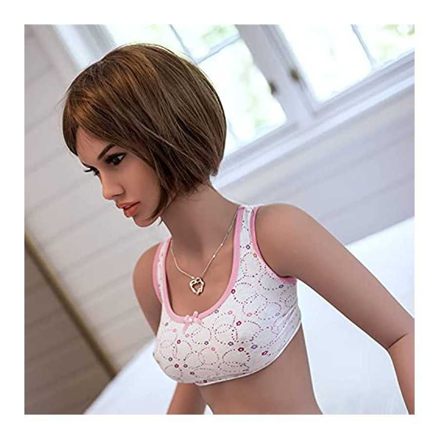 TPE Sex Doll Head for Female Life Size Male Love Sex Doll Adult Women Realistic Silicone Dolls Built-in Oral Cavity Sex for Men 
