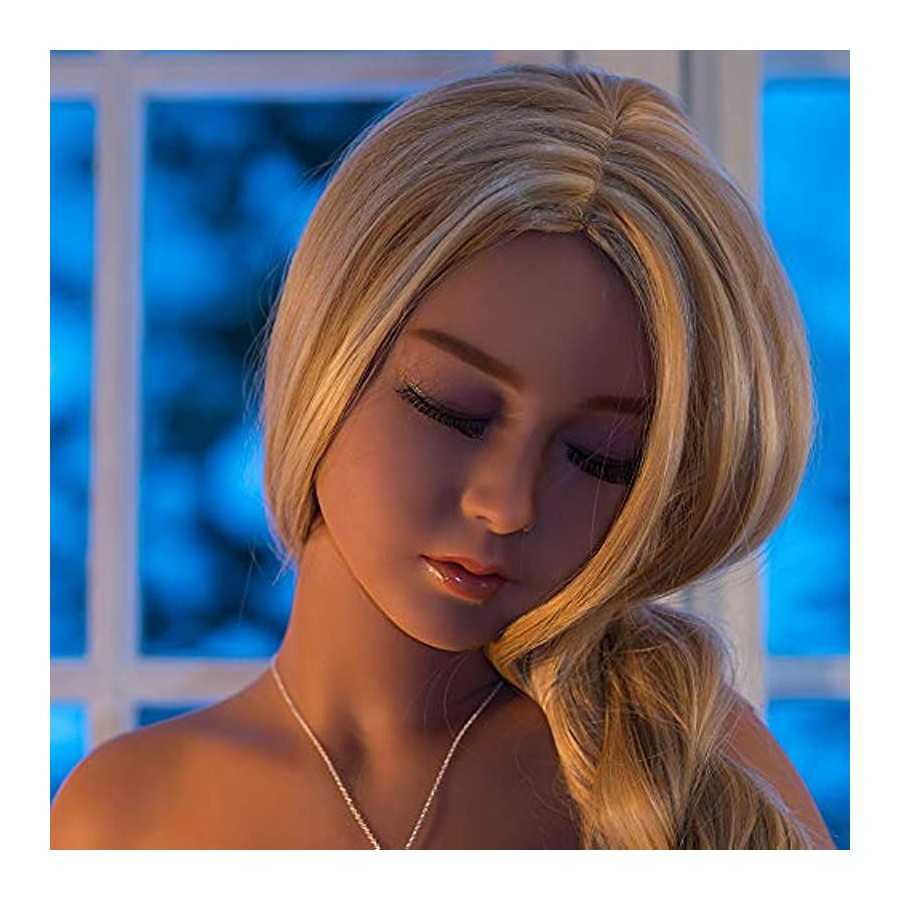 Male Masturbators Toys for Men's Sex Pocket Pussy with Realistic Flesh Oral Adult Toys for Men Silicone Sex Doll Head Lifelike M