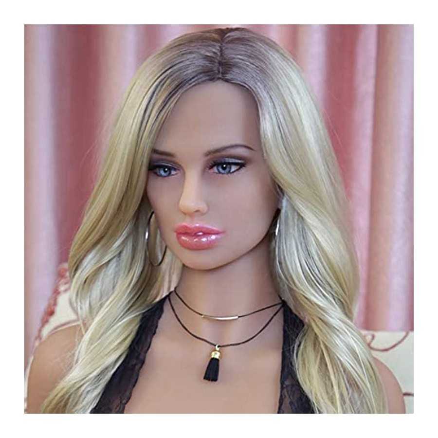 Silicone Love Doll Metal Skeleton Sex Doll Head Realistic TPE Sexy TPE Dolls Adult Masturbation Lifelike Full Size Adult Toys（On