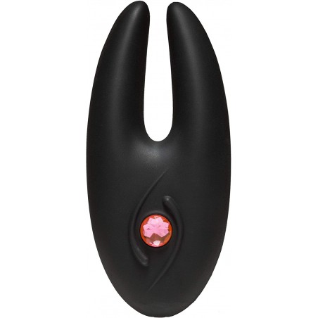 Doc Johnson Body Bling - Breathless - Jeweled 8 Function Rechargeable Mini-Vibrator in Soft and Flexible SecondSkyn Silicone - P