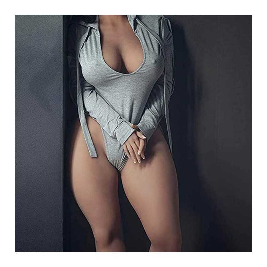 Full Size Adult Sex Doll Life Size Sex Toys for Men Women Torso with Metal Skeleton Lifelike Doll Sex TPE Big Breast Doll Silico