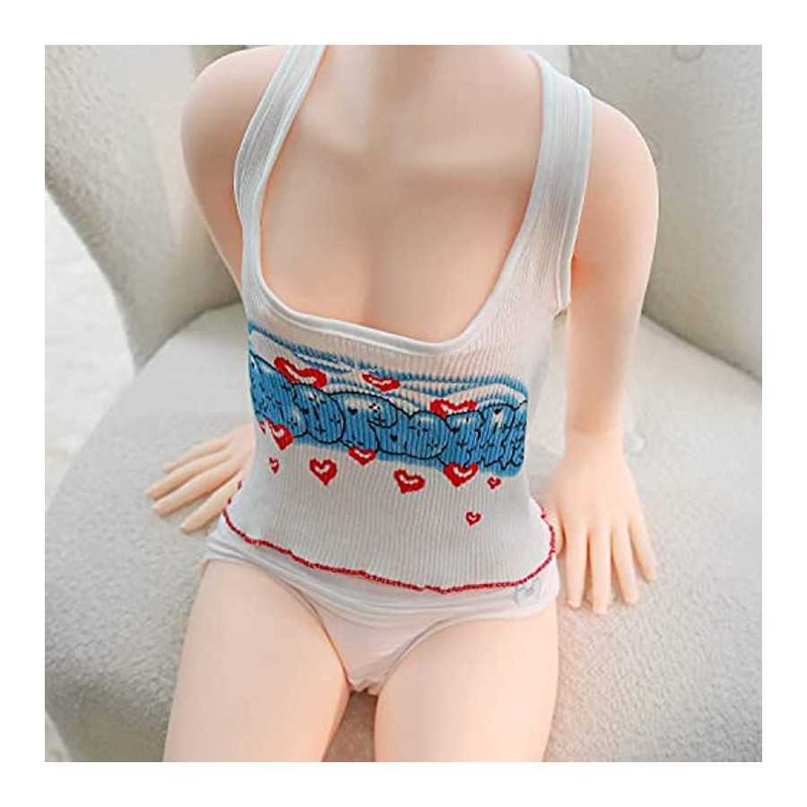 Sex Doll Flat Chest Women's Torso Full Size TPE Silicone Doll Full Body Sex Doll for Men Life Like Full Size Doll Love Sex, Ship