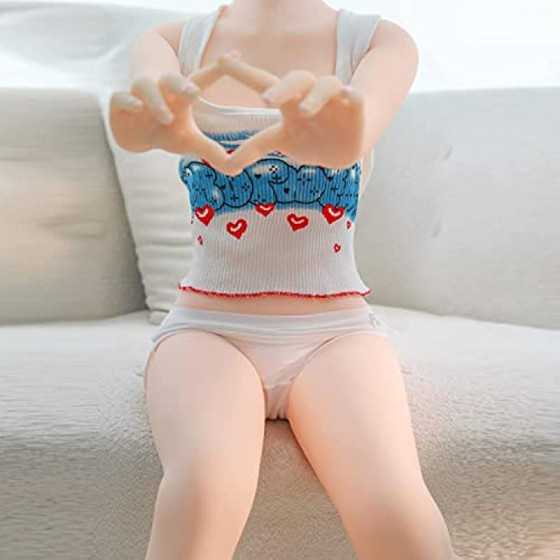 Sex Doll Flat Chest Women's Torso Full Size TPE Silicone Doll Full Body Sex Doll for Men Life Like Full Size Doll Love Sex, Ship