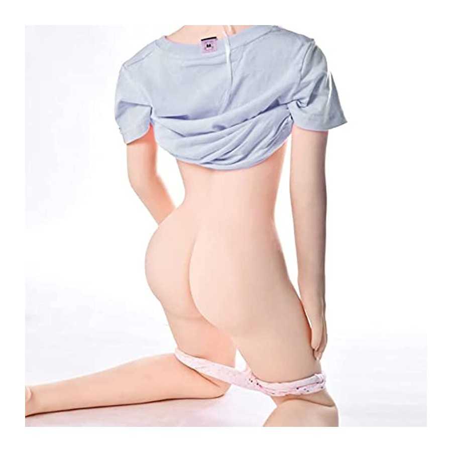 Women Sex Doll Flat Chested Authenticity Doll Pocket Cat Butt Male Masturbator Sexy Torso Sex Toys 3 in 1 Realistic Tight Vagina