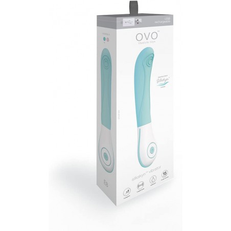Ovo E8 Rechargeable Vibrator, Aqua
