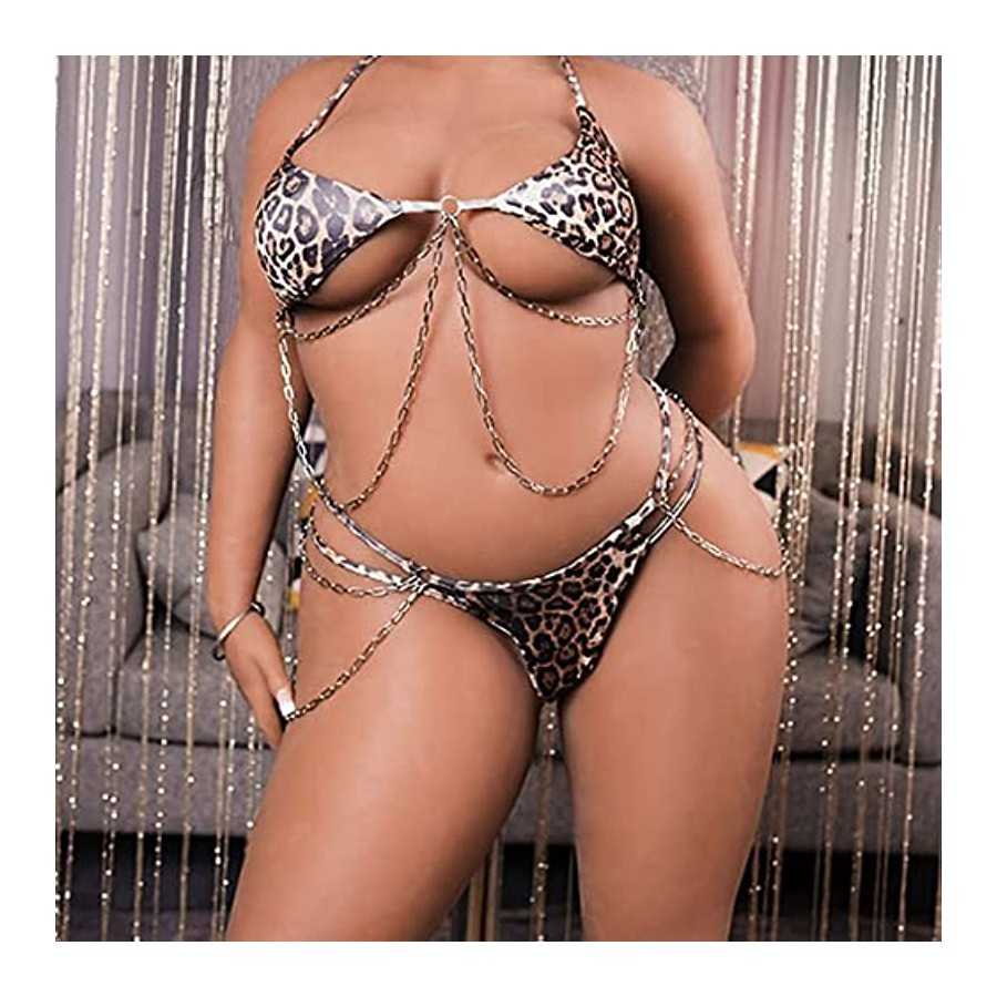 163CM/5.3FT Adult Sex Doll Soft TPE Women Torso Dolls Underwear Live Doll for Men with New Built in Metal Skeleton US in Stock