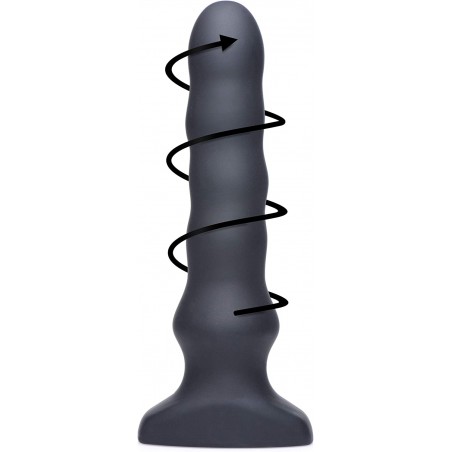 Silicone Vibrating and Thrusting Plug with Remote Control