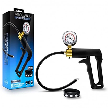6k Performance Professional Grade Penis Pump Trigger Featuring Pressure Gauge Nterchange Compatible Vacuum Release Valve Male Enhancement Upgrade Kit Plus 3 Snap Penis Strap