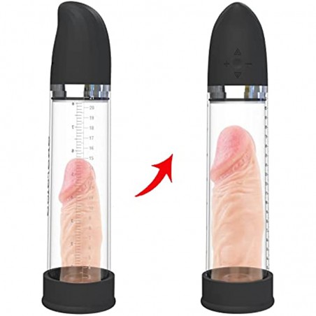 Electric Penis Vacuum Pump, Ussato Rechargeable Automatic High-Vacuum Penis Enlargement Extend Pump with 5 Suction Intensities, Penis Enlarge Air Pressure Device for Stronger Bigger Erections