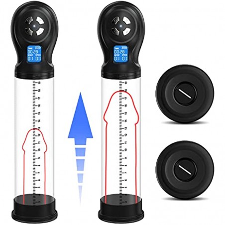 Penis Pump Male Masturbators with 6 Suction Intensities and Suction Modes, Electric Penis Vacuum Pump Sex Toys for Men, Male Penis Trainer for Bigger and Stronger