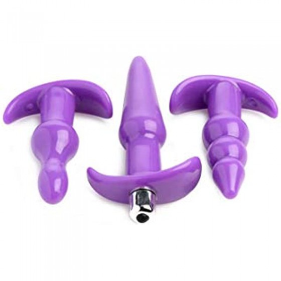 4 Piece Vibrating Anal Plug...