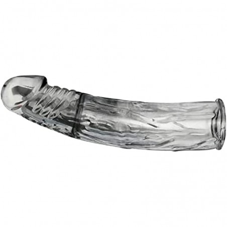 Soft Realistic Sleeve Extender Sheath Men Men Enhancement Extender Sleeves Color: Transparent