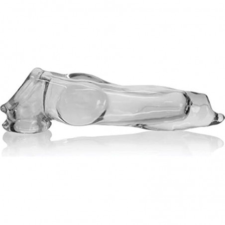 Mazur Clear Male Rod Extension and Girth Enhancer Sleeve with Bolls Ring Sat1sfaction Store 47446