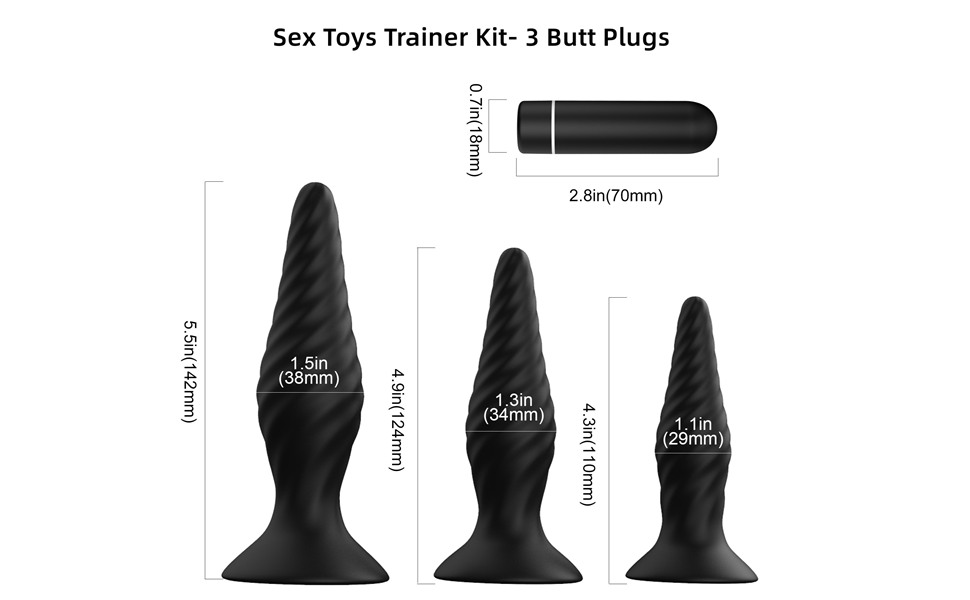 butt plug set size