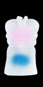 2 in 1 transparent male masturbator