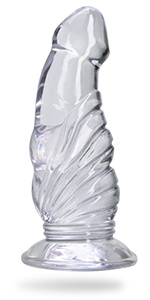 Transparent dildo for women