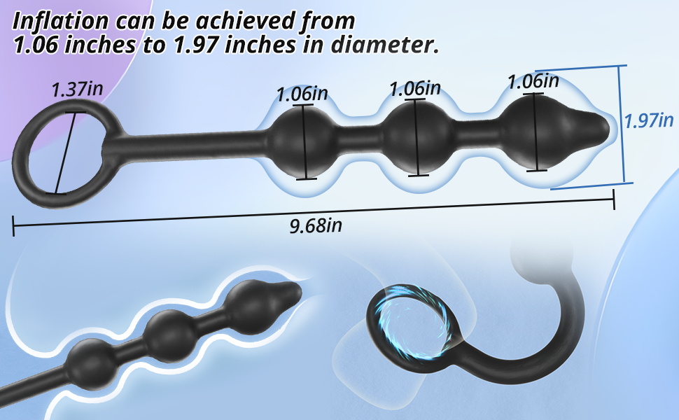 from 1.06 inches to 1.97 inches