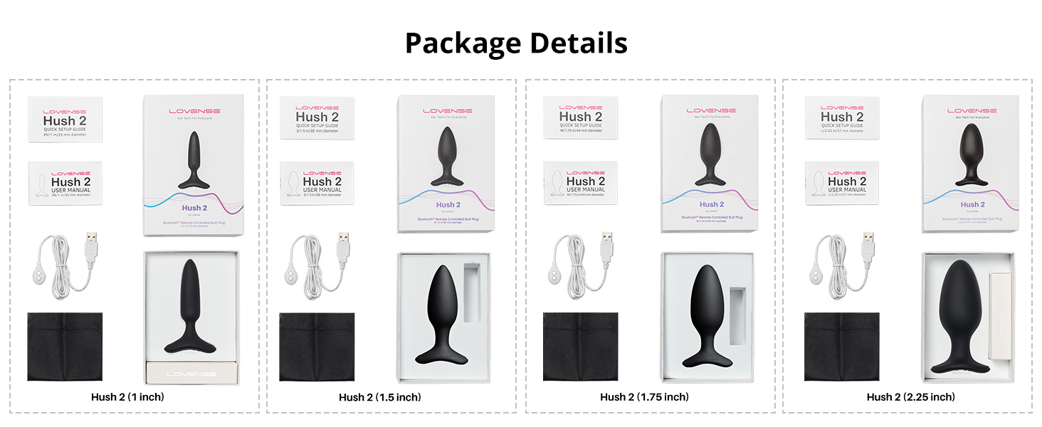 6k Hush 2 Vibrating Anal Plug